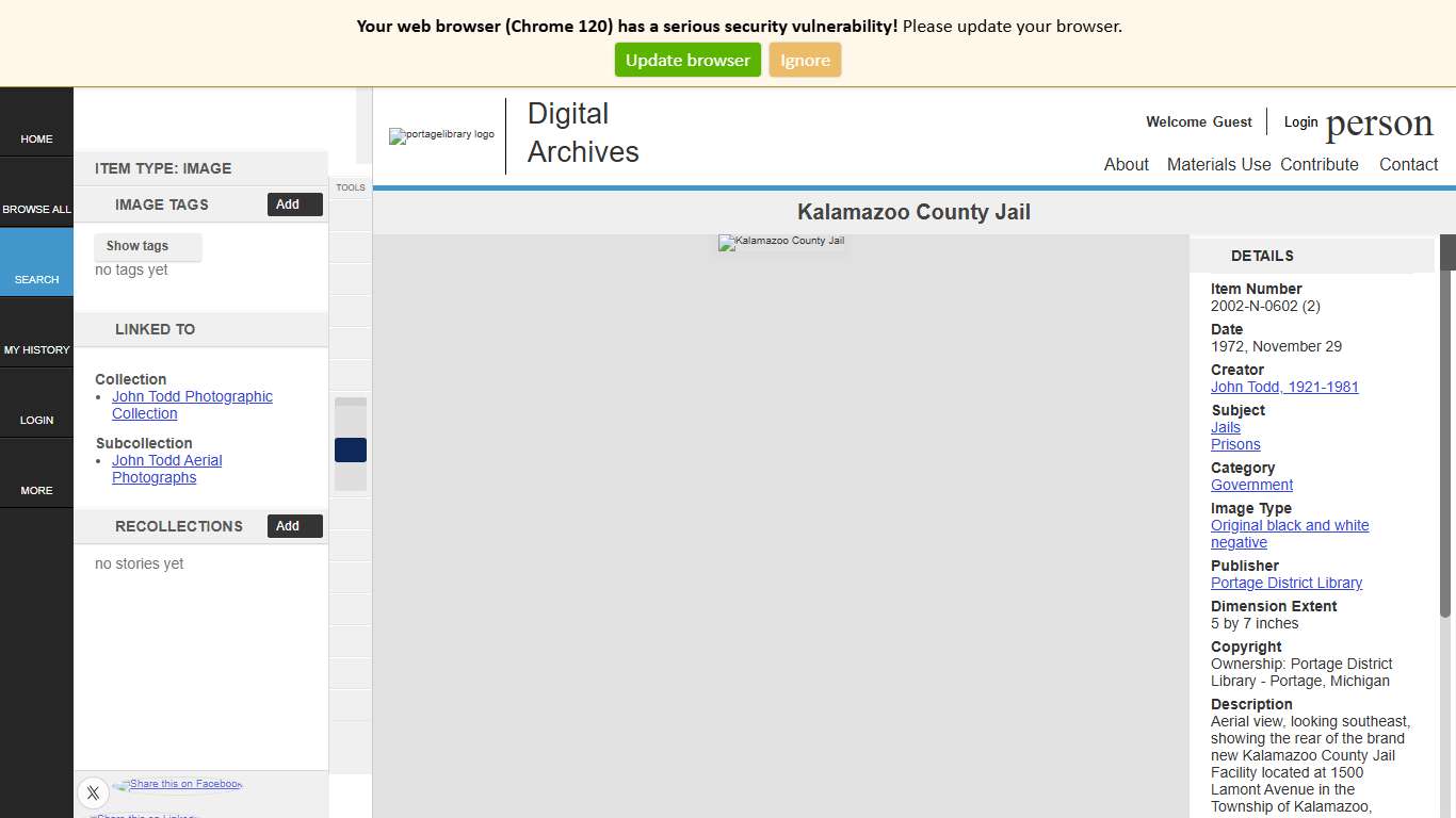 Kalamazoo County Jail Portage District Library Digital Archives